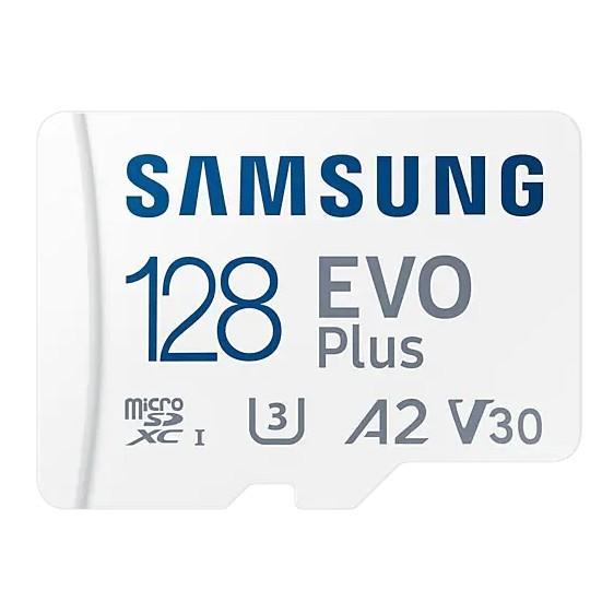 Micro SecureDigital 128GB Samsung MB-MC128KA/RU/EU/CN/KR EVO PLUS + adapter, Class10 - фото 1 - id-p221720641
