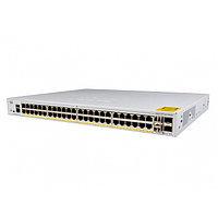 Коммутатор CISCO Catalyst 1000 48x 10/100/1000 RJ-45 ports PoE+, 4x 10Gb SFP+ uplinks, PoE+ 370W,