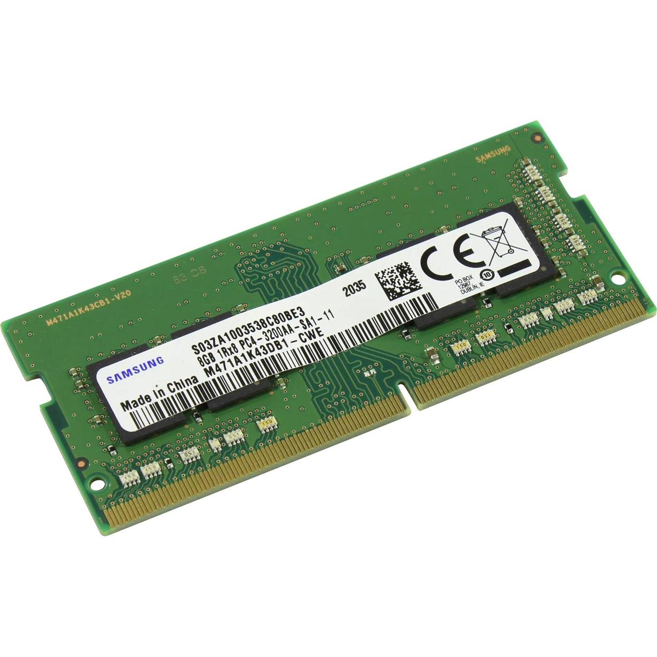 Память оперативная Samsung DDR4 8GB UNB SODIMM 3200, 1.2V - фото 1 - id-p221720551