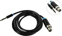 Кабель- переходник Vention BBEBI Jack6.3-M -- XLR-F 3м