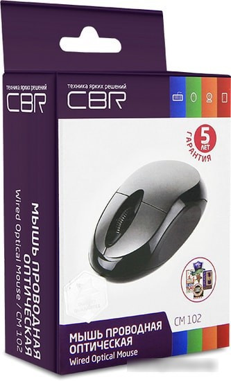 Мышь CBR CM 102 (серебристый) - фото 2 - id-p221722107