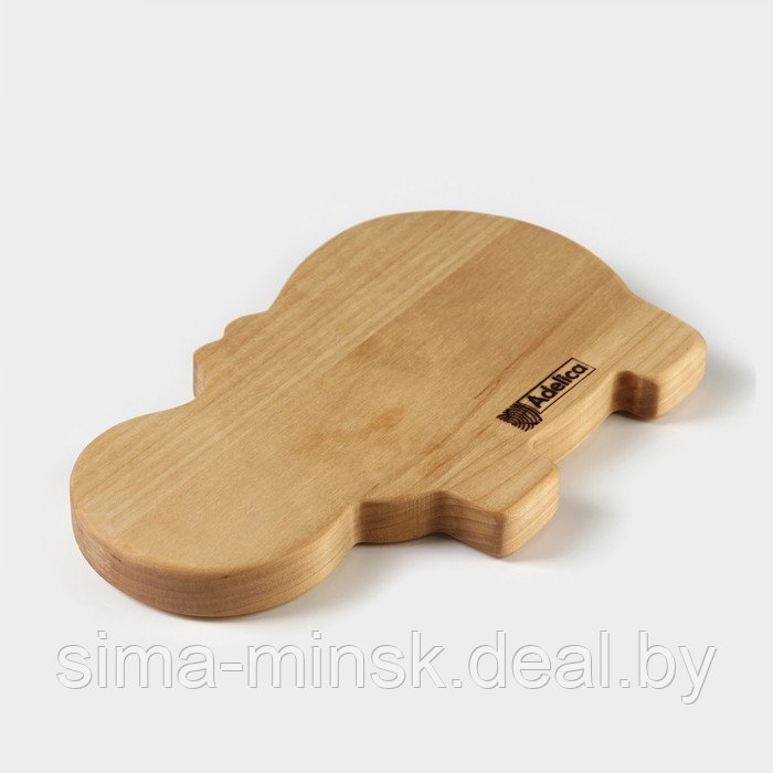 Менажница - тарелка деревянная Adelica «Бегемотик», 19,5×12,5×1,8 см, берёза - фото 6 - id-p221721367