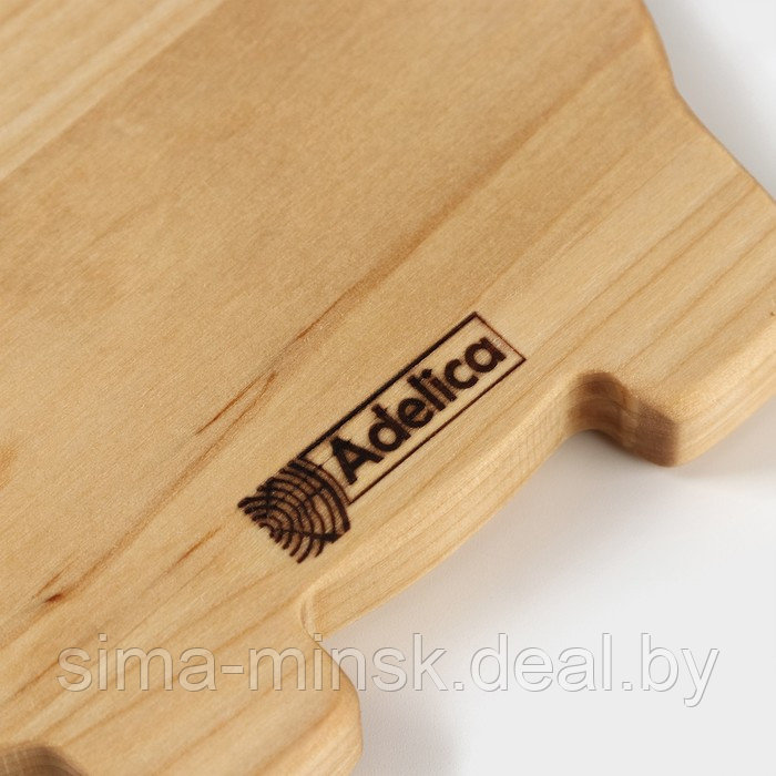 Менажница - тарелка деревянная Adelica «Бегемотик», 19,5×12,5×1,8 см, берёза - фото 7 - id-p221721367