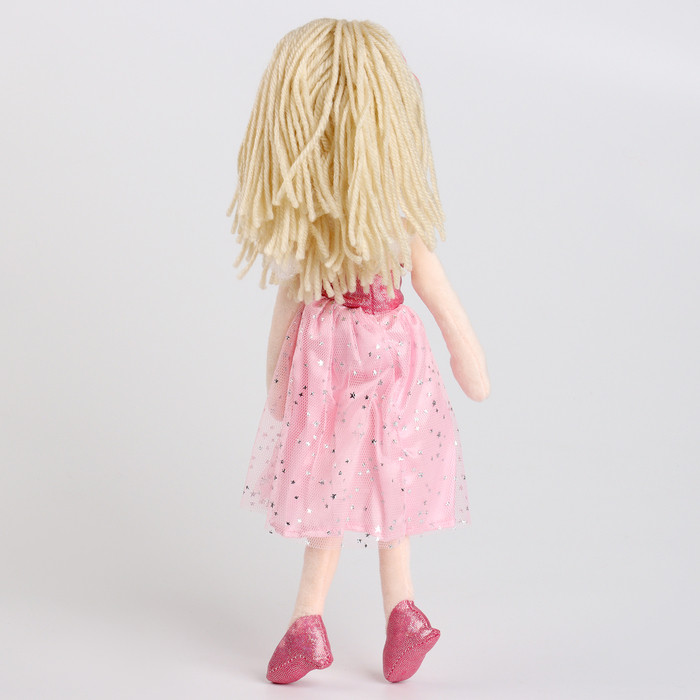 Мягкая игрушка "Кукла" в розовом платье, 35 см - фото 3 - id-p221728652