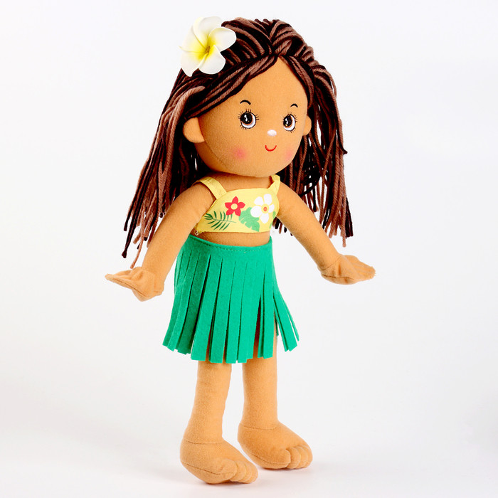 Мягкая игрушка "Кукла" в гавайском костюме, 35 см - фото 2 - id-p221728653