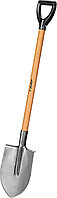 39447 Лопата ''Мастер-НС'' штыковая из нержавеющей стали, деревянный черенок, с рукояткой, ЗУБР