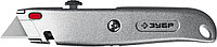 09228 ЗУБР М-24, металлический универсальный нож с автостопом, трап. лезвия А24
