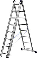 38833-08 Лестница СИБИН универсальная, трехсекционная со стабилизатором, 8 ступеней