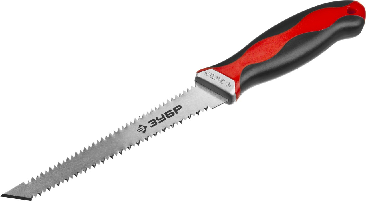 15178_z01 Выкружная мини-ножовка для гипсокартона ЗУБР 150 мм, 17 TPI (1.5 мм), пласт. рукоятка - фото 1 - id-p221729839