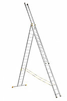 P3 9320 Лестница усиленная трехсекционная 3х20 (577/1056/1626 см, 47,0 кг) Алюмет