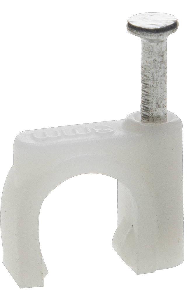 45111-03 Скоба-держатель для круглого кабеля, с оцинкованным гвоздем, 3 мм, 50 шт, ЗУБР Мастер - фото 1 - id-p221726003