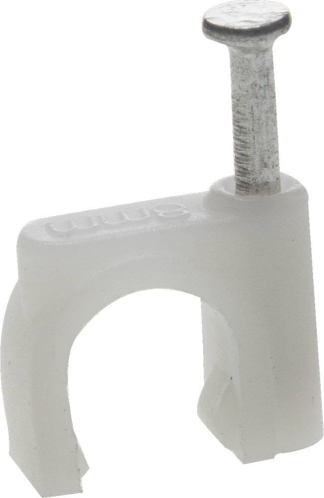 45111-08 Скоба-держатель для круглого кабеля, с оцинкованным гвоздем, 8 мм, 50 шт, ЗУБР Мастер - фото 1 - id-p221726008