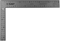 3434-30 Угольник ЗУБР ''ЭКСПЕРТ'' плотницкий цельнометаллический, гравированная шкала (шаг 1мм), 300х200мм