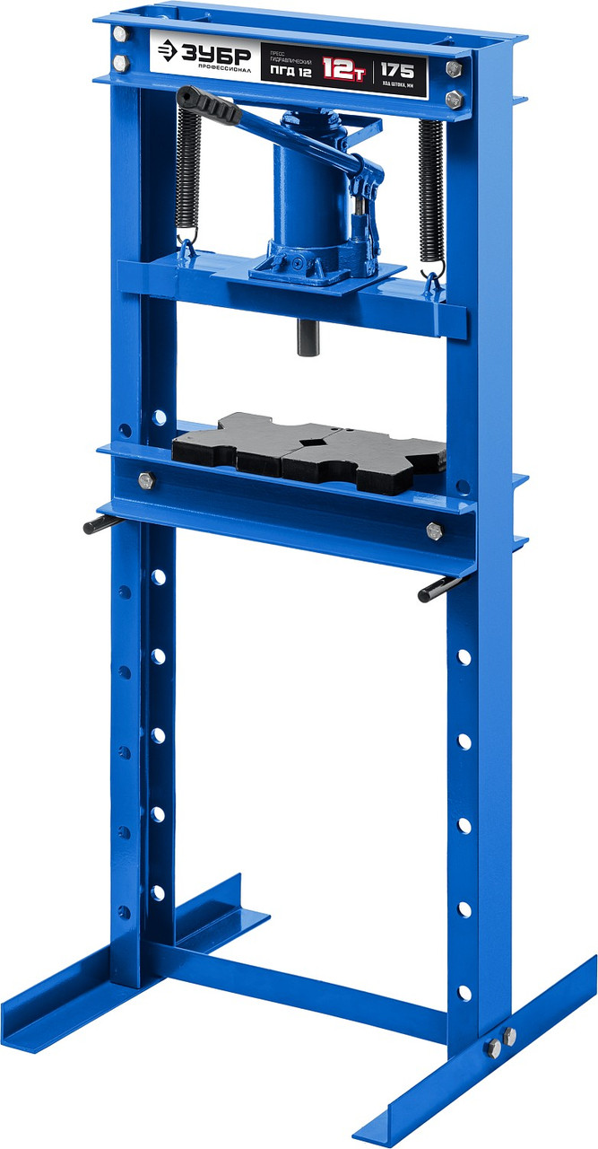 43070-12 ЗУБР ПГД-12 12т пресс гидравлический с домкратом и возвратными пружинами, Профессионал - фото 7 - id-p221734940