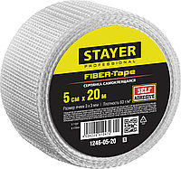 1246-05-20_z01 Серпянка самоклеящаяся FIBER-Tape, 5 см х 20м, STAYER Professional