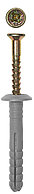 4-301356-06-080 Дюбель-гвоздь полипропиленовый, грибовидный бортик, 6 x 80 мм, 5 шт, ЗУБР