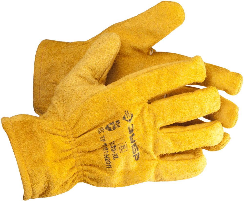 1135-XL Перчатки ЗУБР ''МАСТЕР'' кожаные рабочие, с подкладкой, XL - фото 1 - id-p221731225