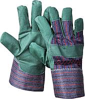1132-XL Перчатки STAYER ''MASTER'' рабочие, искусственная кожа, зеленые, XL