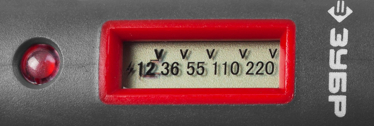 45240 Тестер напряжения ЗУБР ''МАСТЕР'' цифровой со световым индикатором, 12-220В, 140мм - фото 4 - id-p221729250