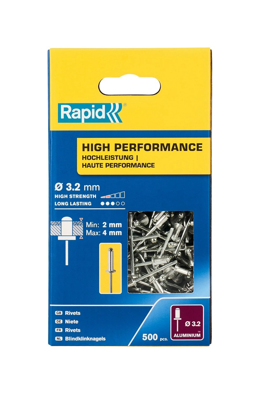 5001431 RAPID R:High-performance-rivet заклепка из алюминия d3.2x8мм, 500 шт - фото 1 - id-p221727247