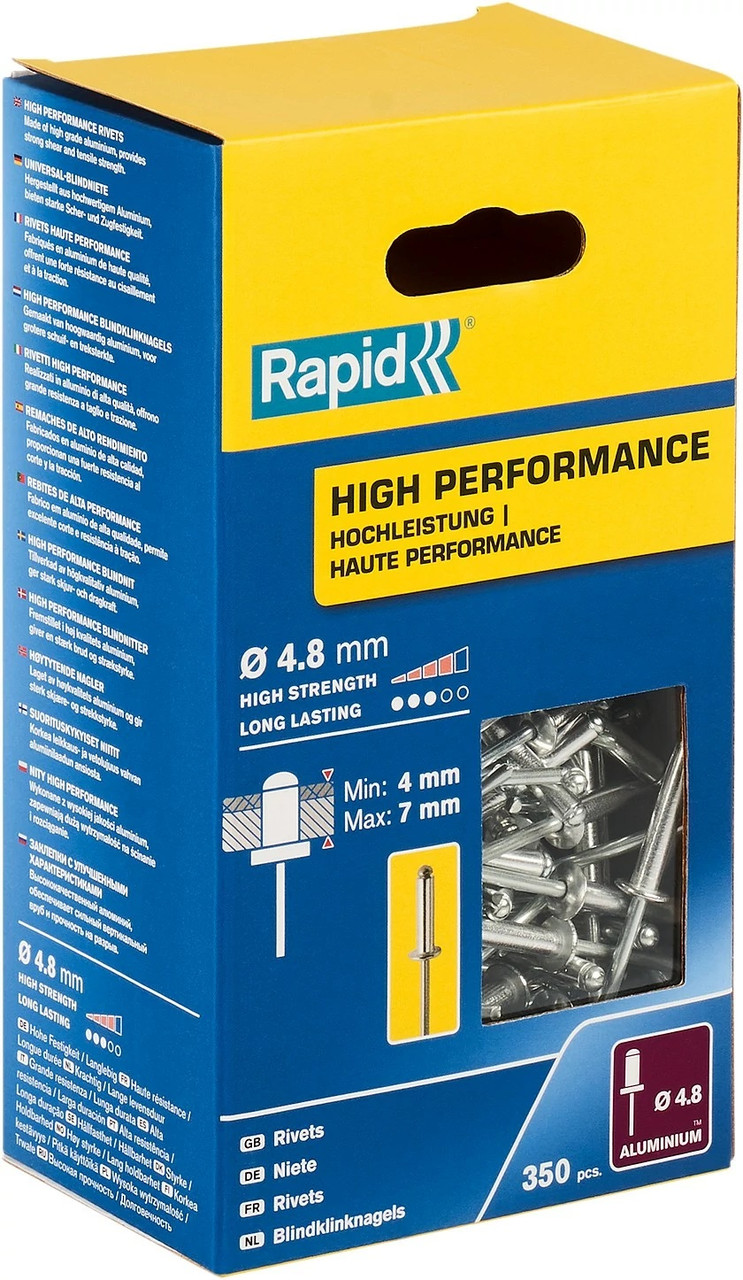 5001435 RAPID R:High-performance-rivet заклепка из алюминия d4.8x10 мм, 350 шт - фото 2 - id-p221727251