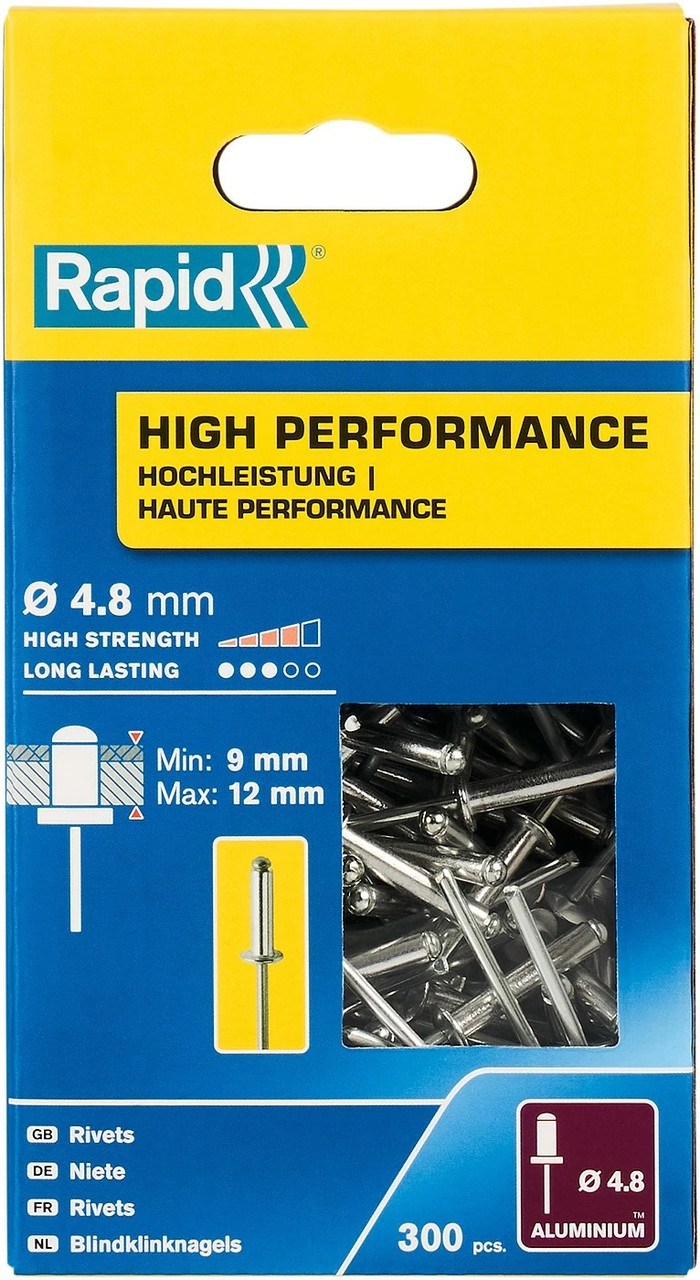 5001438 RAPID R:High-performance-rivet заклепка из алюминия d4.8x16 мм, 300 шт - фото 1 - id-p221727254