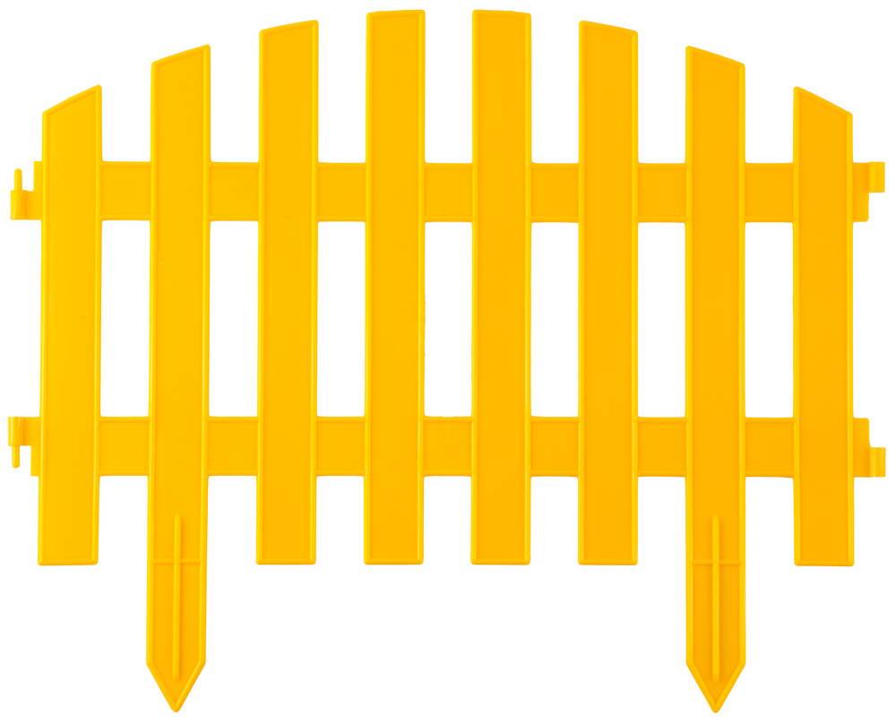 422203-Y Забор декоративный GRINDA ''АР ДЕКО'', 28x300см, желтый - фото 1 - id-p221732340