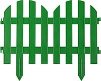 422205-G Забор декоративный GRINDA ''ПАЛИСАДНИК'', 28x300см, зеленый
