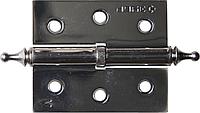 37605-075-2L Петля дверная разъемная ЗУБР ''ЭКСПЕРТ'', 1 подшипник, цвет хром (CP), левая, с крепежом,
