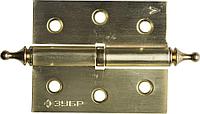 37605-075-3L Петля дверная разъемная ЗУБР ''ЭКСПЕРТ'', 1 подшипник, цвет мат. латунь (SB), левая, с крепежом,