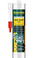 41260-4 Герметик KRAFTOOL KRAFTFLEX FR150 силикатный огнеупорный ''+1500 С'', жаростойкий, черный, 3