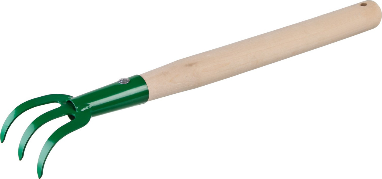 39616 Рыхлитель 3-х зубый, с деревянной ручкой, РОСТОК, 75x75x430 мм - фото 1 - id-p221732404