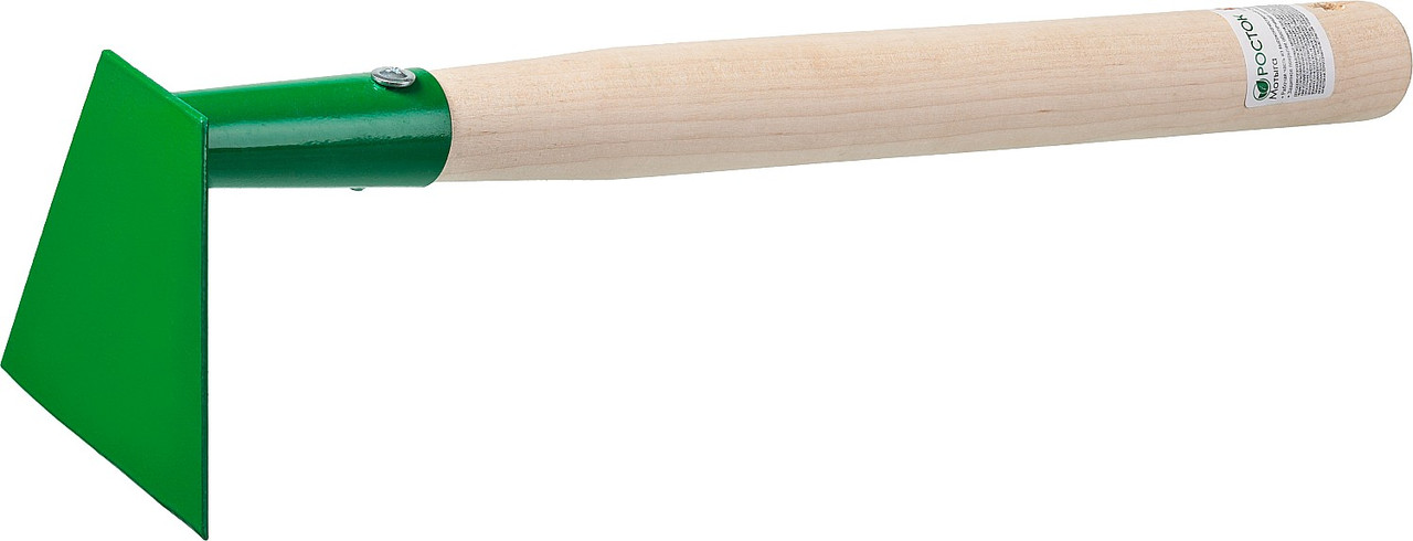 39661 Мотыга, РОСТОК, с деревянной ручкой, ширина рабочей части - 100мм - фото 3 - id-p221732414