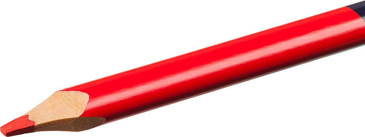 06310 ЗУБР КС-2 Двухцветный строительный карандаш 180 мм - фото 3 - id-p221729503