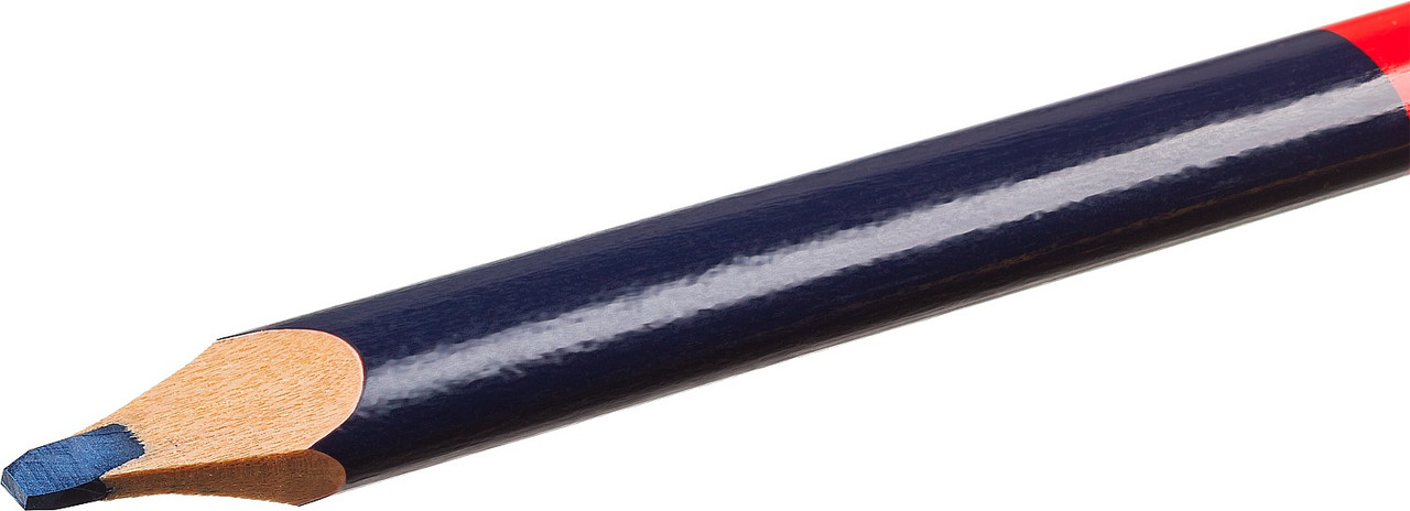 06310 ЗУБР КС-2 Двухцветный строительный карандаш 180 мм - фото 4 - id-p221729503