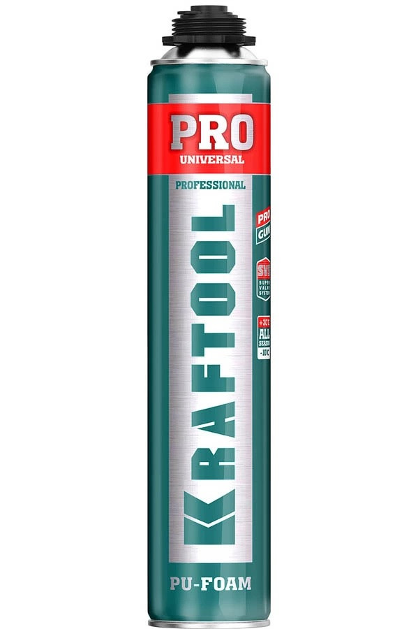 41181_z01 Пена KRAFTOOL KRAFTFLEX PREMIUM PRO LOW профессиональная, монтажная, пистолетная, всесезонная, 800мл - фото 1 - id-p221727472