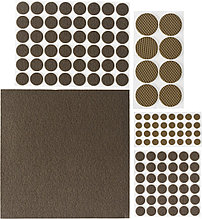 40916-H125 Набор STAYER ''COMFORT'': Накладки самоклеящиеся на мебельные ножки, 125 шт, коричневые