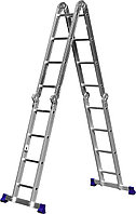 38852 Лестница-трансформер СИБИН алюминиевая 4х4 ступеней