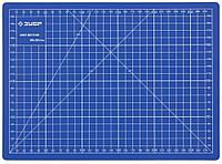 09903 Коврик ЗУБР ''ЭКСПЕРТ'', непрорезаемый, 3мм, цвет синий, 300х220 мм