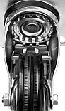 30936-100-B Колесо поворотное c тормозом d=100 мм, г/п 70 кг, резина/металл, игольчатый подшипник, ЗУБР, фото 8
