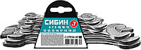 27014-H7_z01 Набор рожковых гаечных ключей 7 шт, 6 - 22 мм, СИБИН