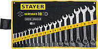 27081-H18_z01 Набор комбинированных гаечных ключей 18 шт, 6 - 32 мм, STAYER HERCULES