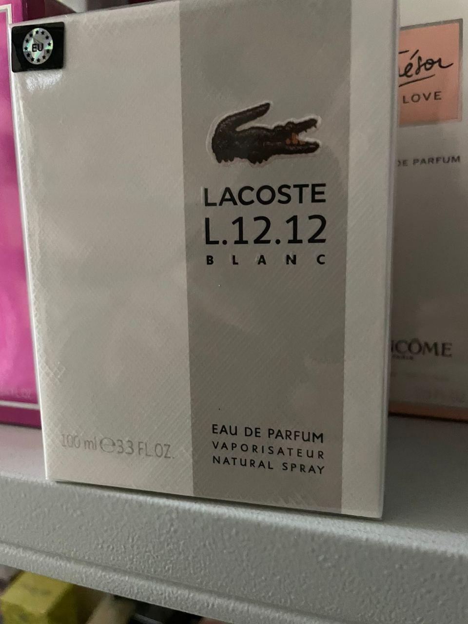 Евро парфюмерия Lacoste L.12.12 Blanc edp 100ml Мужской - фото 2 - id-p221745266