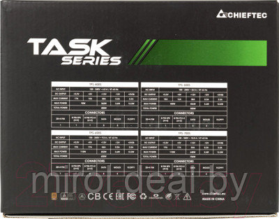 Блок питания для компьютера Chieftec Task Black TPS-500S 500W - фото 6 - id-p221743020