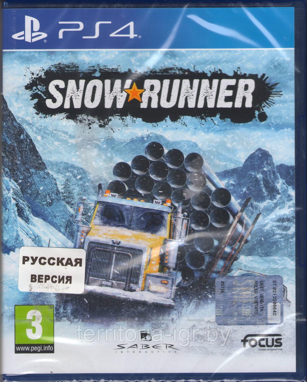 Snow Runner PS4 Sony Диск На Русском языке. - фото 1 - id-p221745583