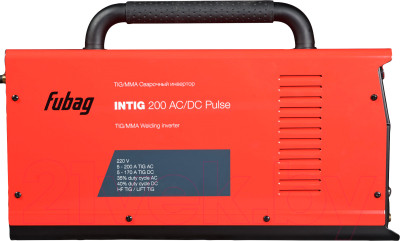 Инвертор сварочный Fubag INTIG 200 AC/DC Pulse / 31412.1 - фото 4 - id-p221752092