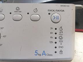 Модуль управления+ модуль индикации стиральной машины Indesit IWSB5105 (разборка), фото 3