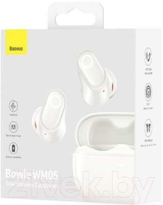 Беспроводные наушники Baseus Bowie WM05 True Wireless Earphones / NGTW200002 - фото 4 - id-p221778211