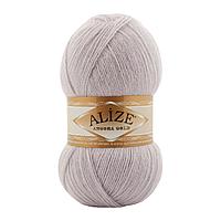 Пряжа Alize Angora Gold цвет 632 светлый лиловый