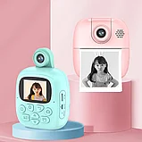 Фотоаппарат моментальной печати детский розовый, фото 2